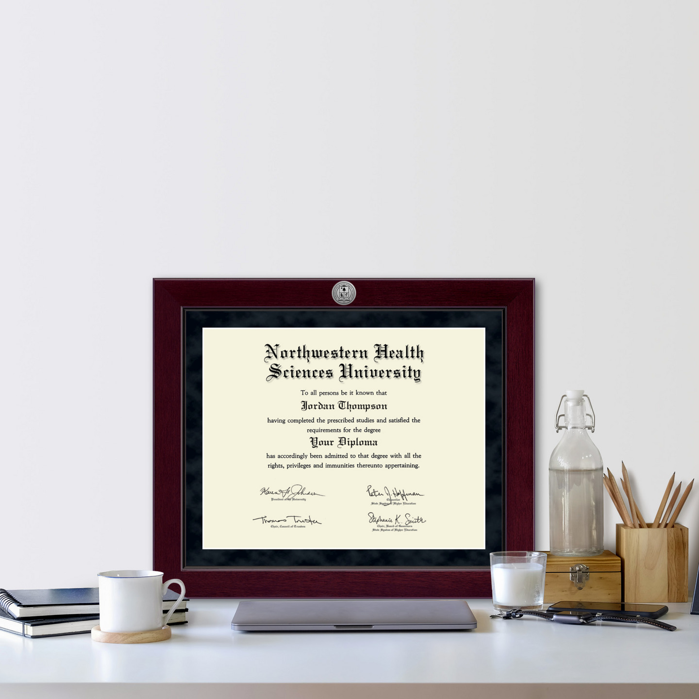 Northwestern Health Sciences University Millennium Silver Engraved 