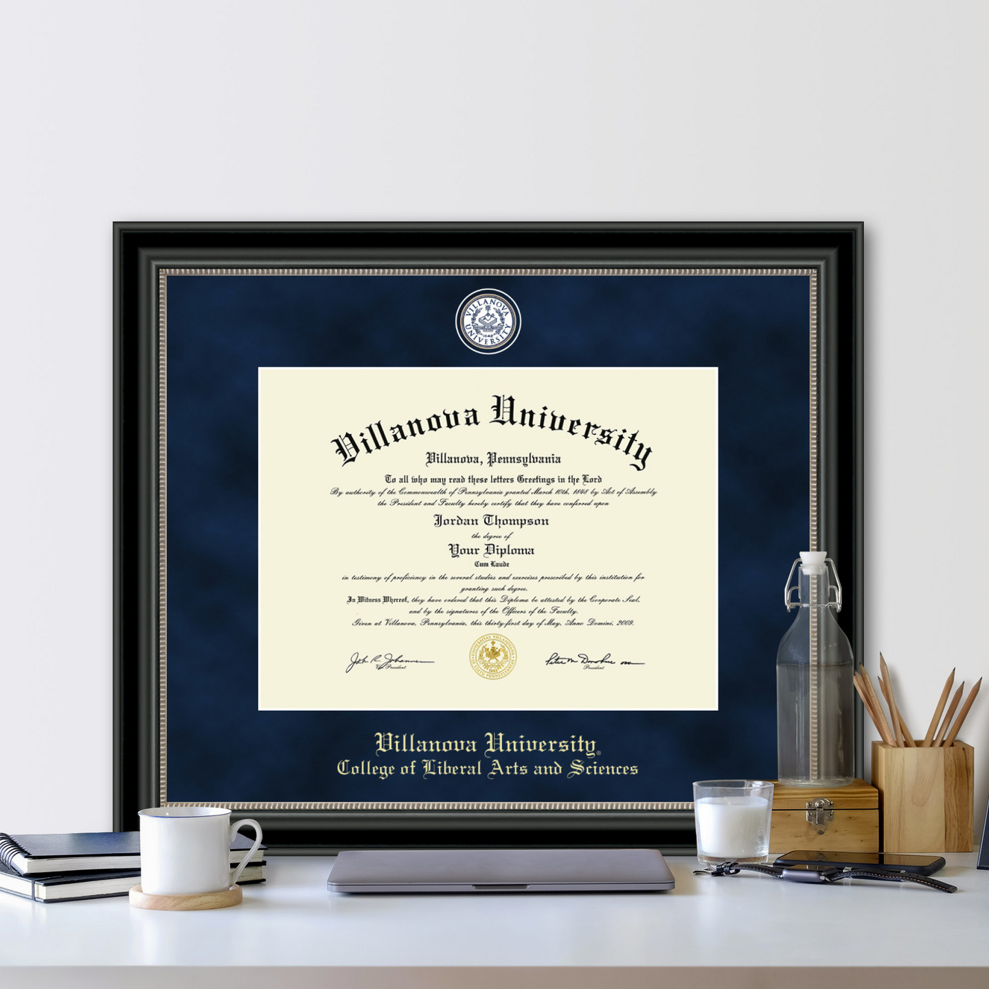 Villanova University Regal Edition Diploma Frame in Noir Item 269927