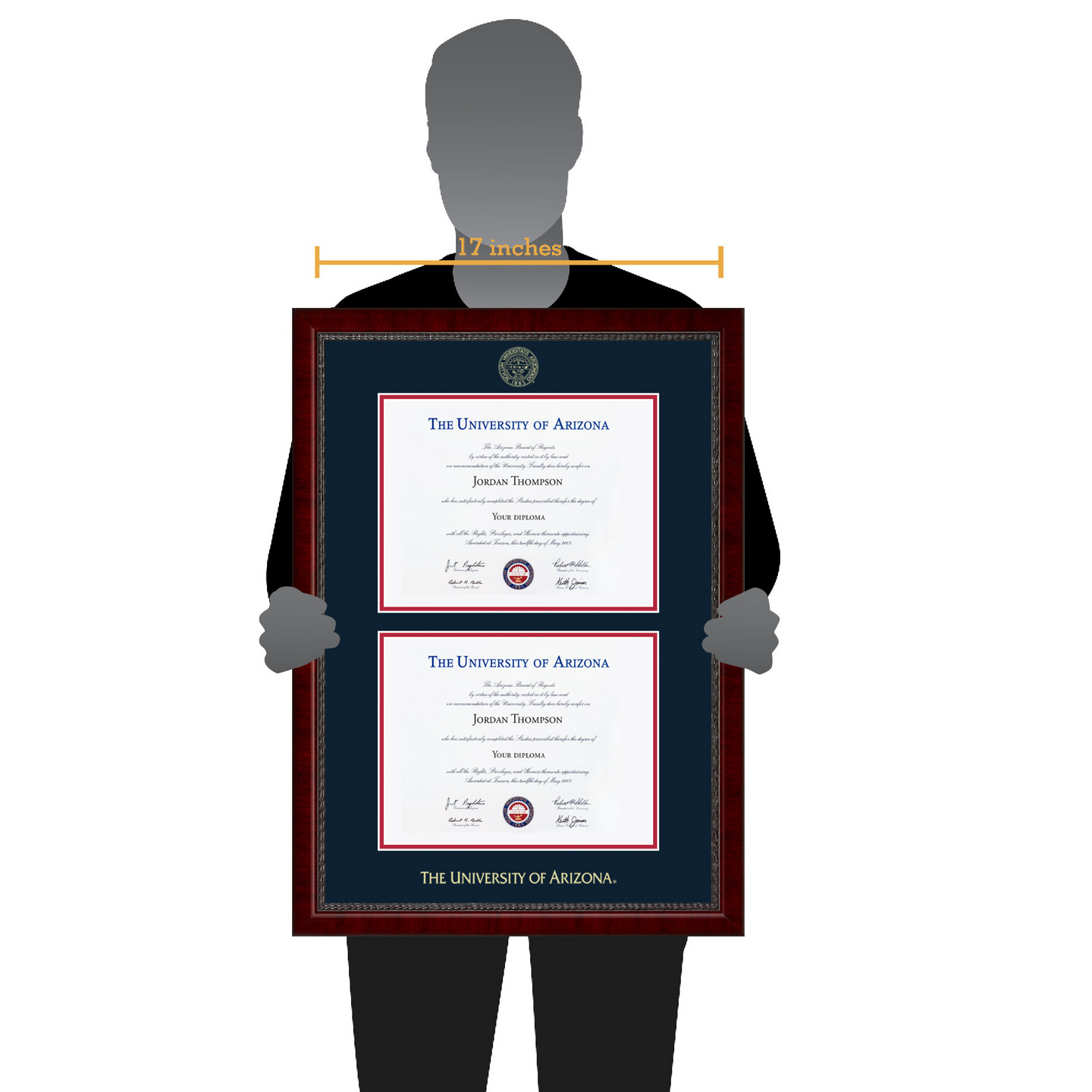 The University of Arizona Double Diploma Frame in Sutton Item 298969