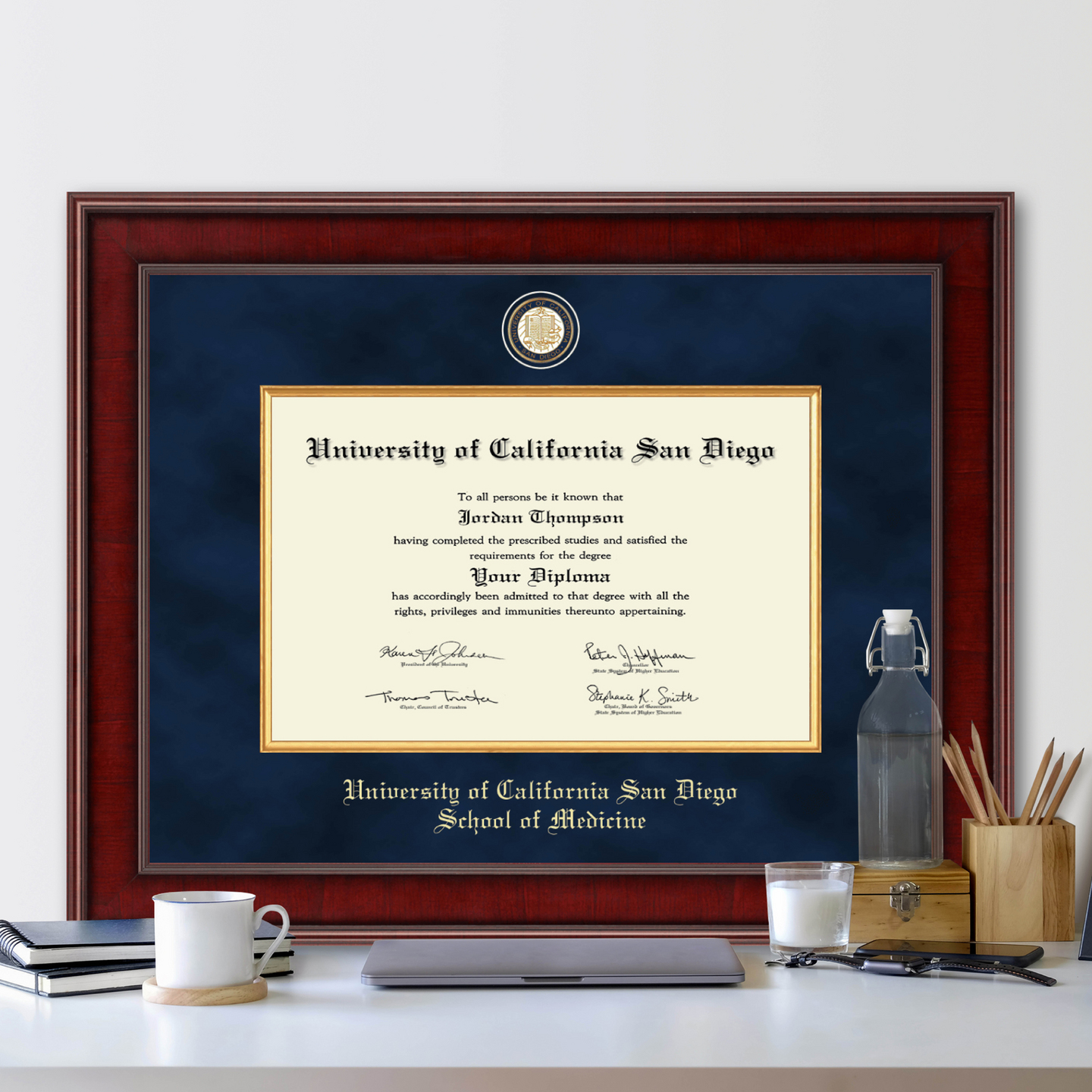 University of California San Diego Presidential Masterpiece Diploma Frame in Jefferson Item