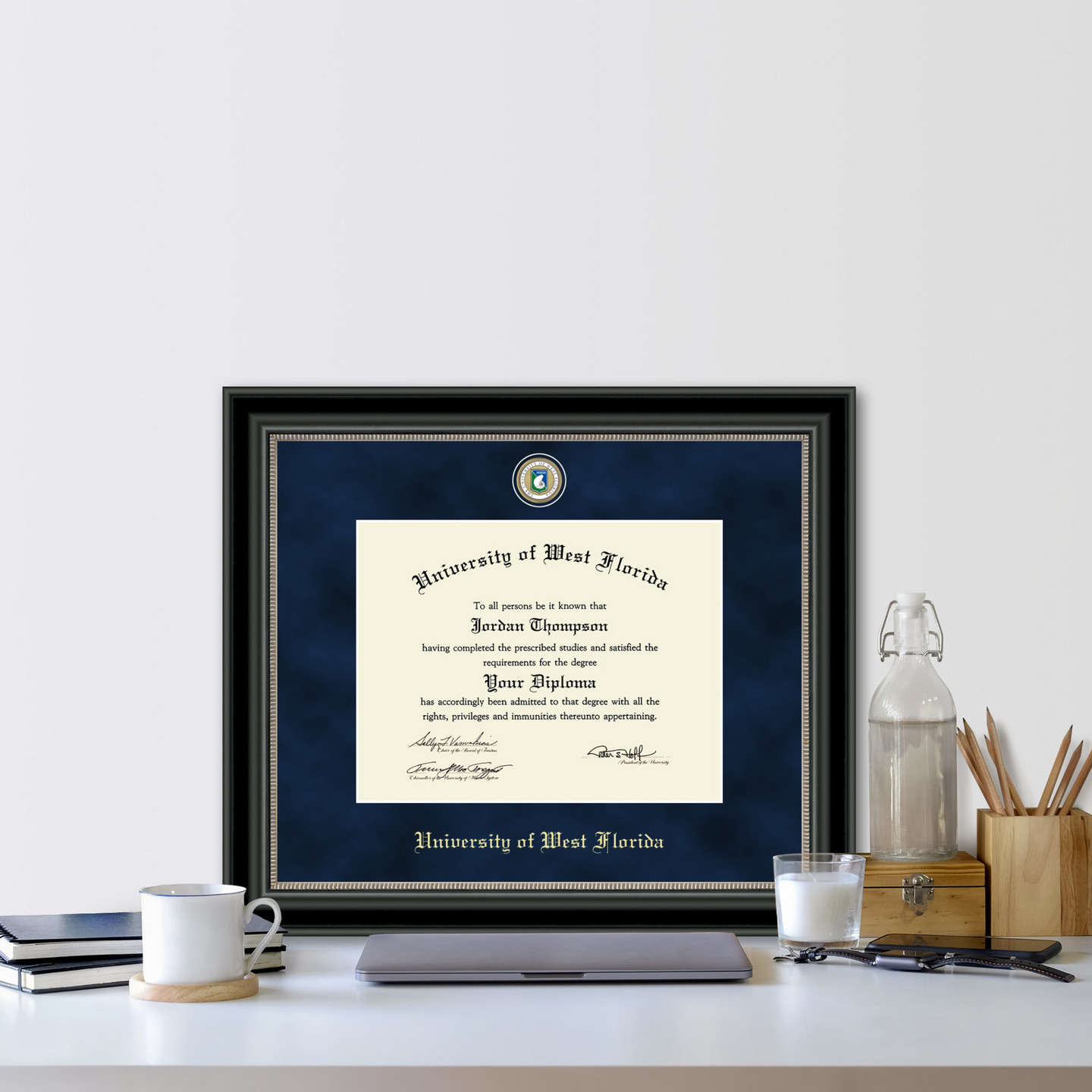 University of West Florida Regal Edition Diploma Frame in Noir - Item ...