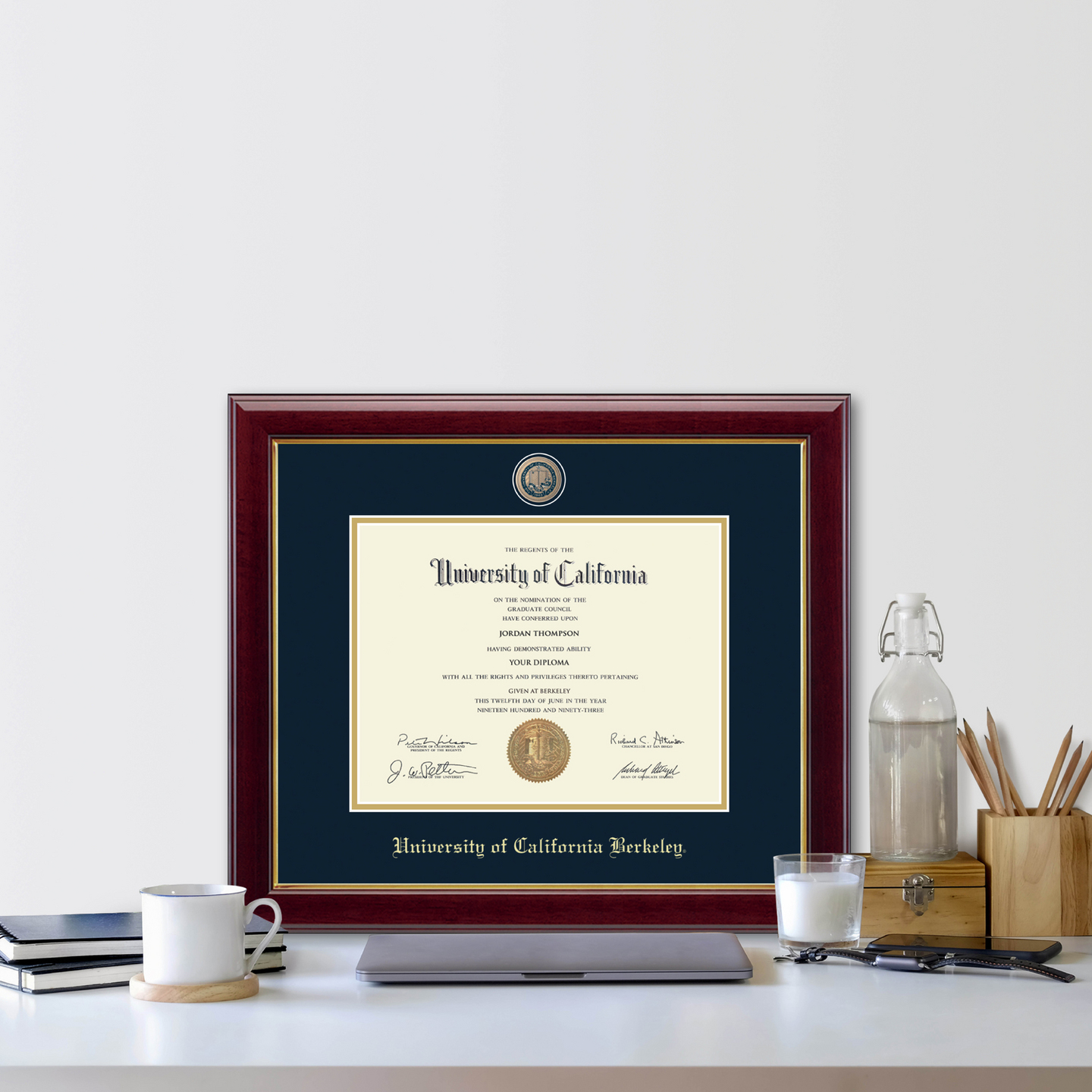 University of California Berkeley Masterpiece Medallion Diploma Frame