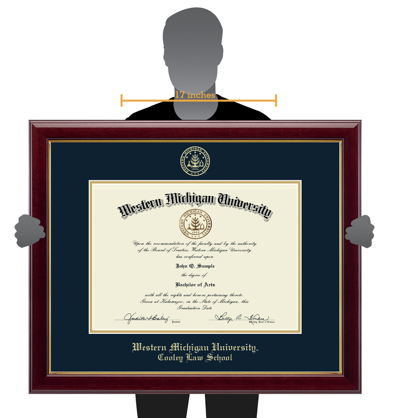 Western Michigan University Gold Embossed Diploma Frame In Gallery ...