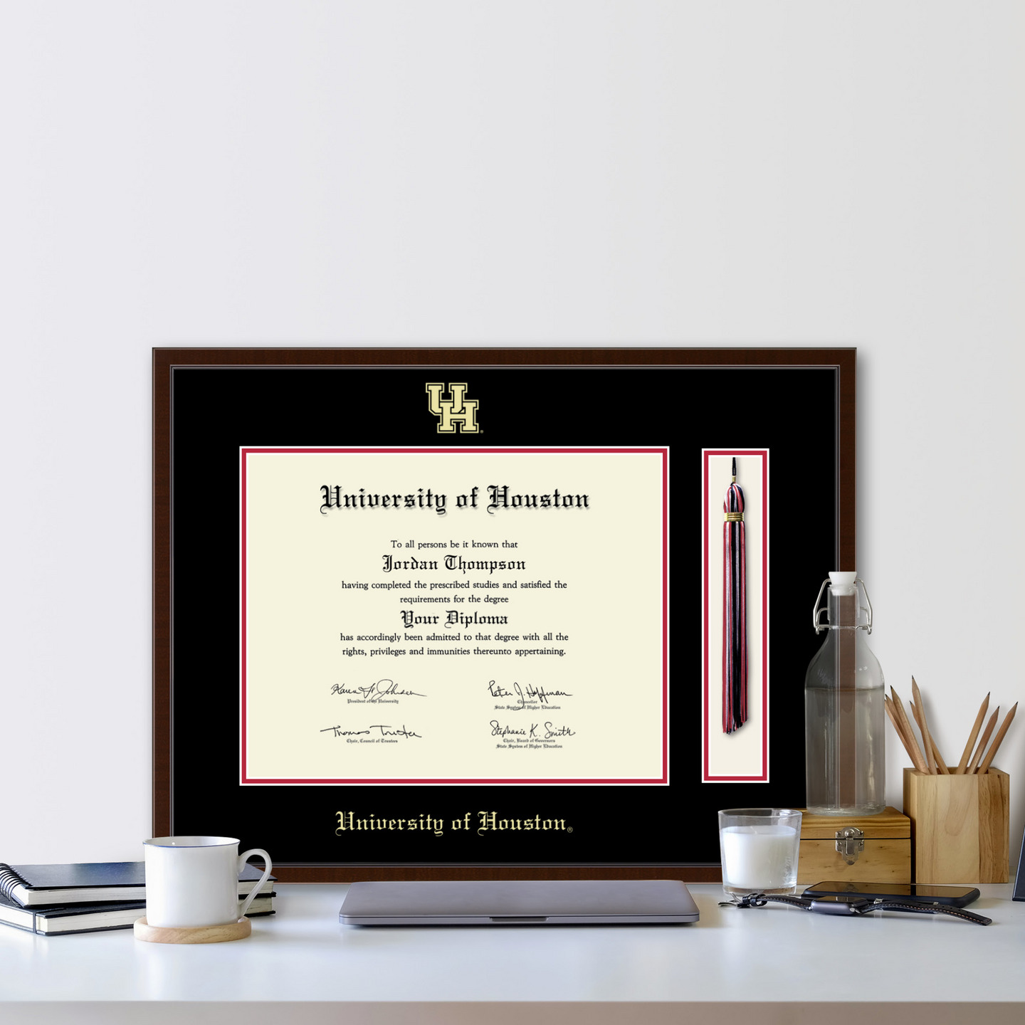 University of Houston Tassel Edition Diploma Frame in Delta Item