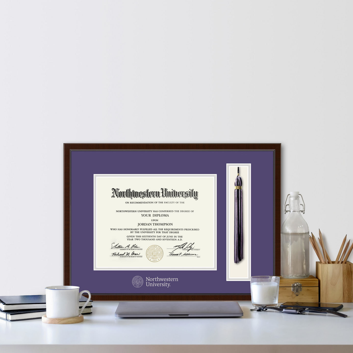 Northwestern University Tassel Edition Diploma Frame In Delta Item 