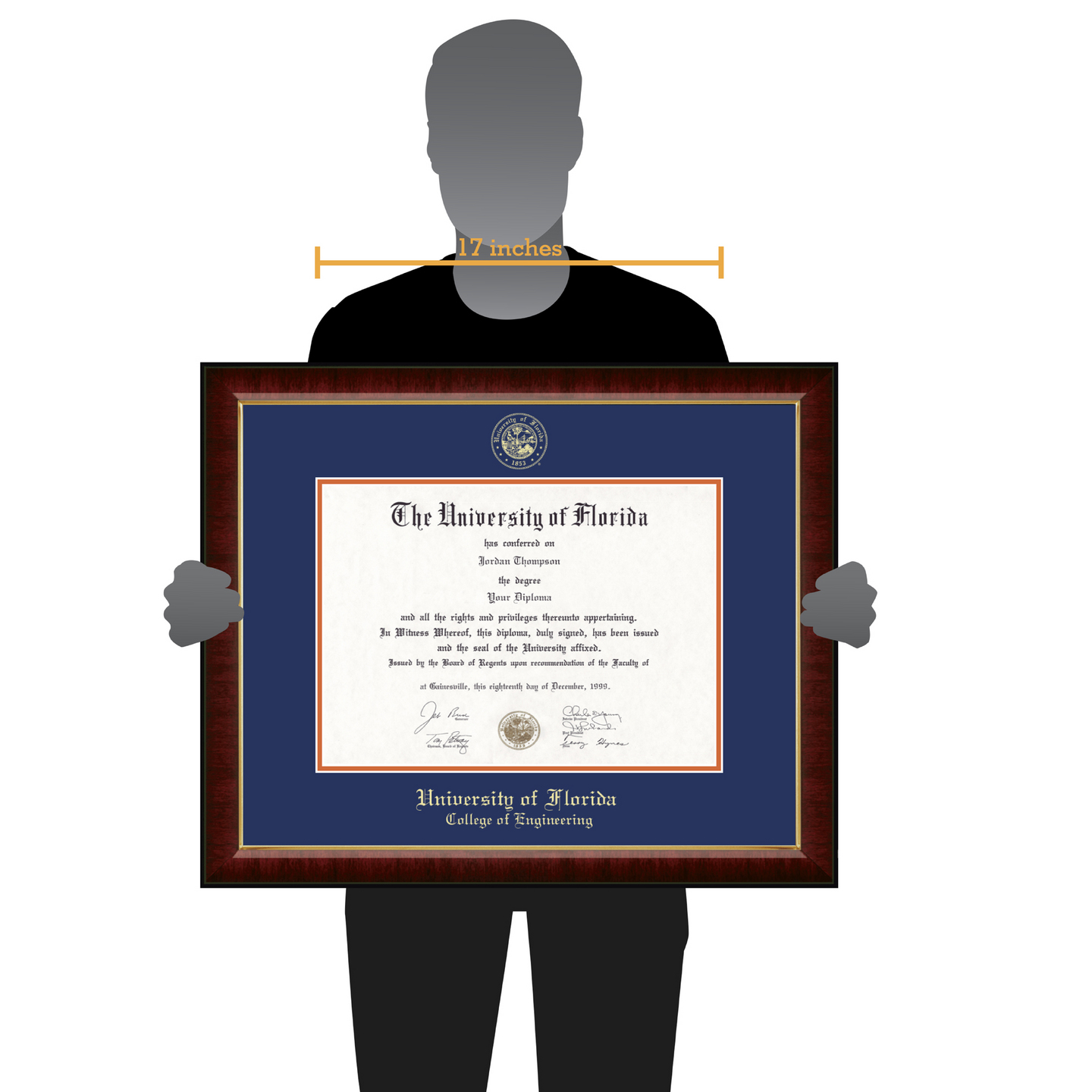 University of Florida Gold Embossed Diploma Frame in ...