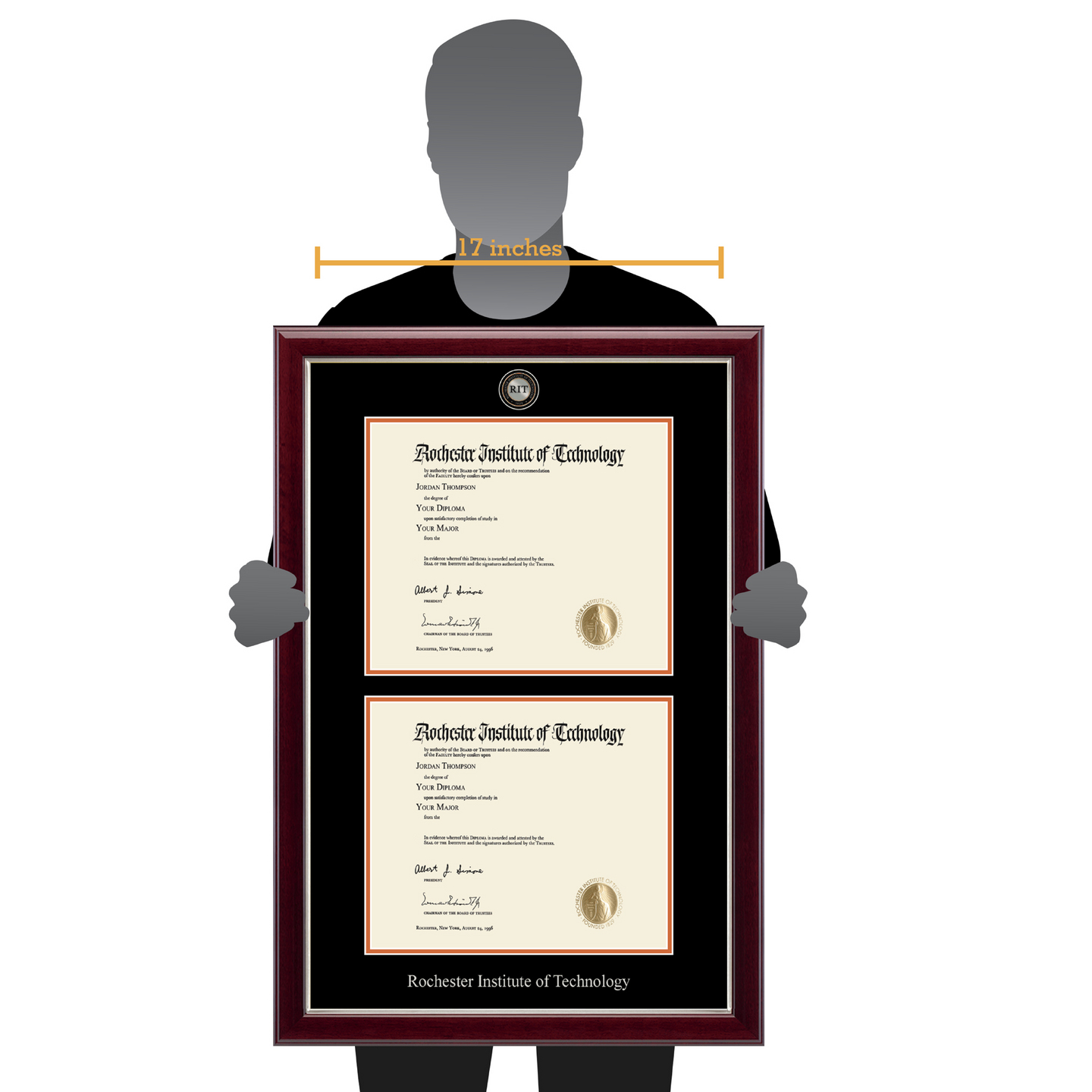 Rochester Institute of Technology Masterpiece Medallion Double Diploma