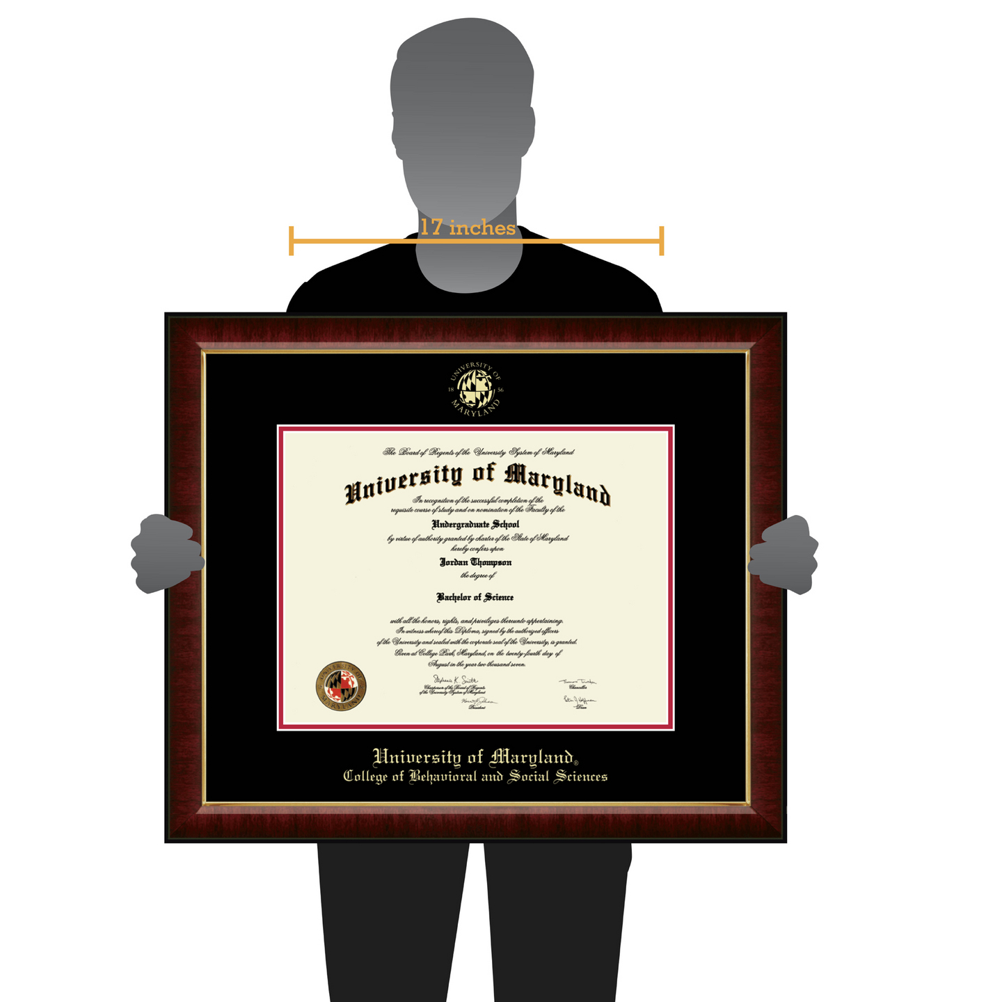 University of Maryland, College Park Gold Embossed Diploma Frame in