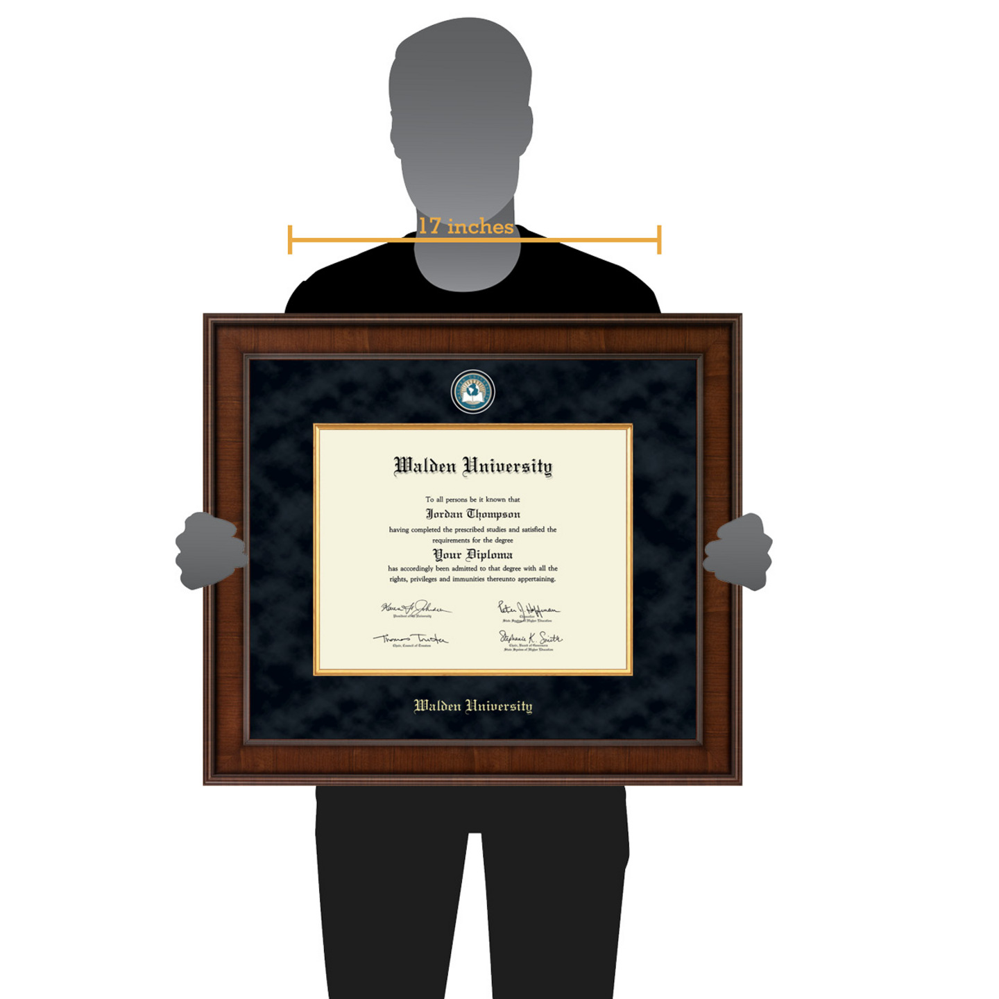 Walden University Presidential Masterpiece Diploma Frame In Madison ...