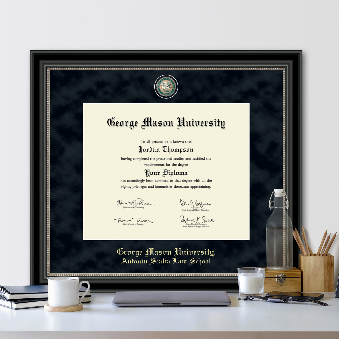Mason University Antonin Scalia Law School Regal Edition Diploma
