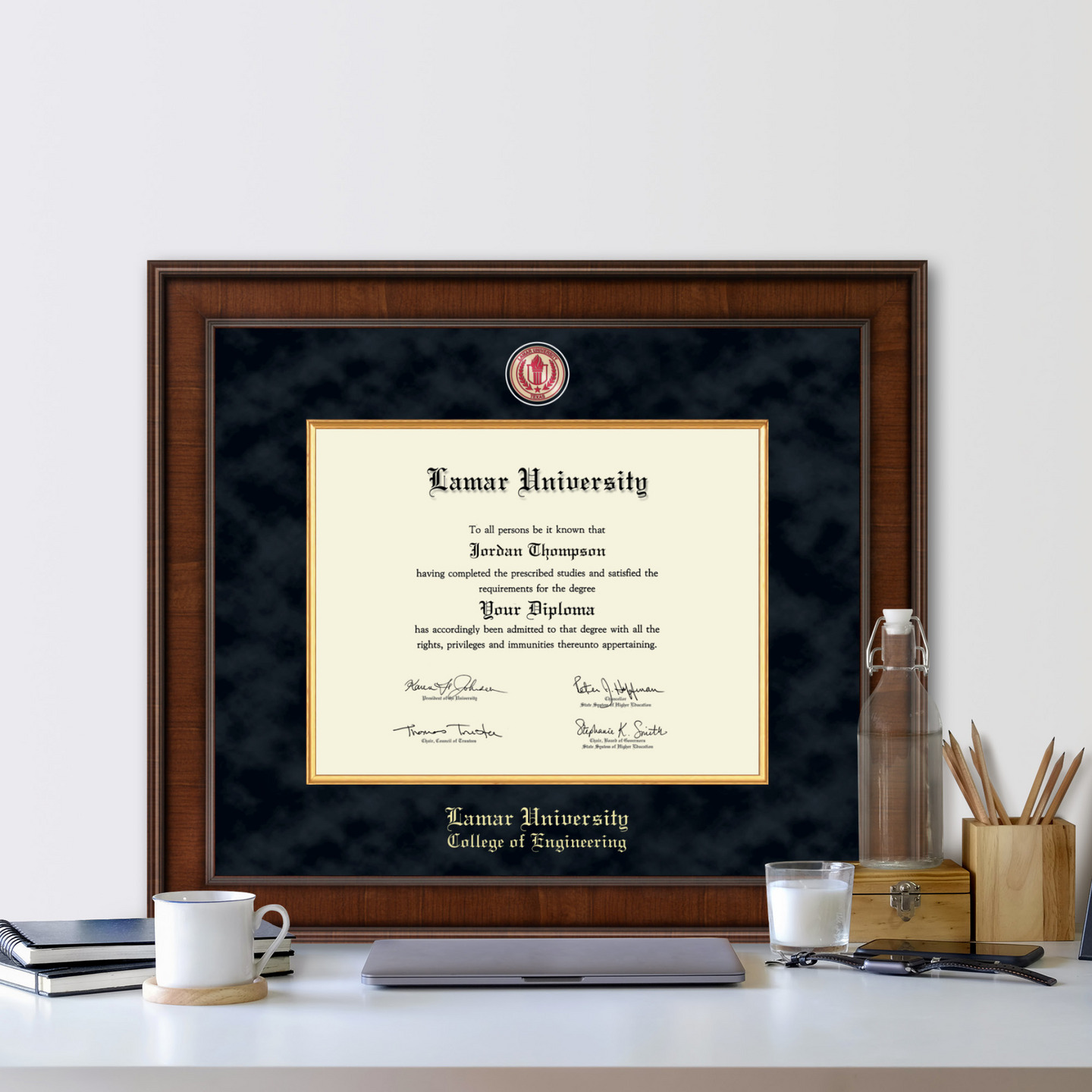 Lamar University Presidential Masterpiece Diploma Frame in Madison Item 321427LNR from Lamar