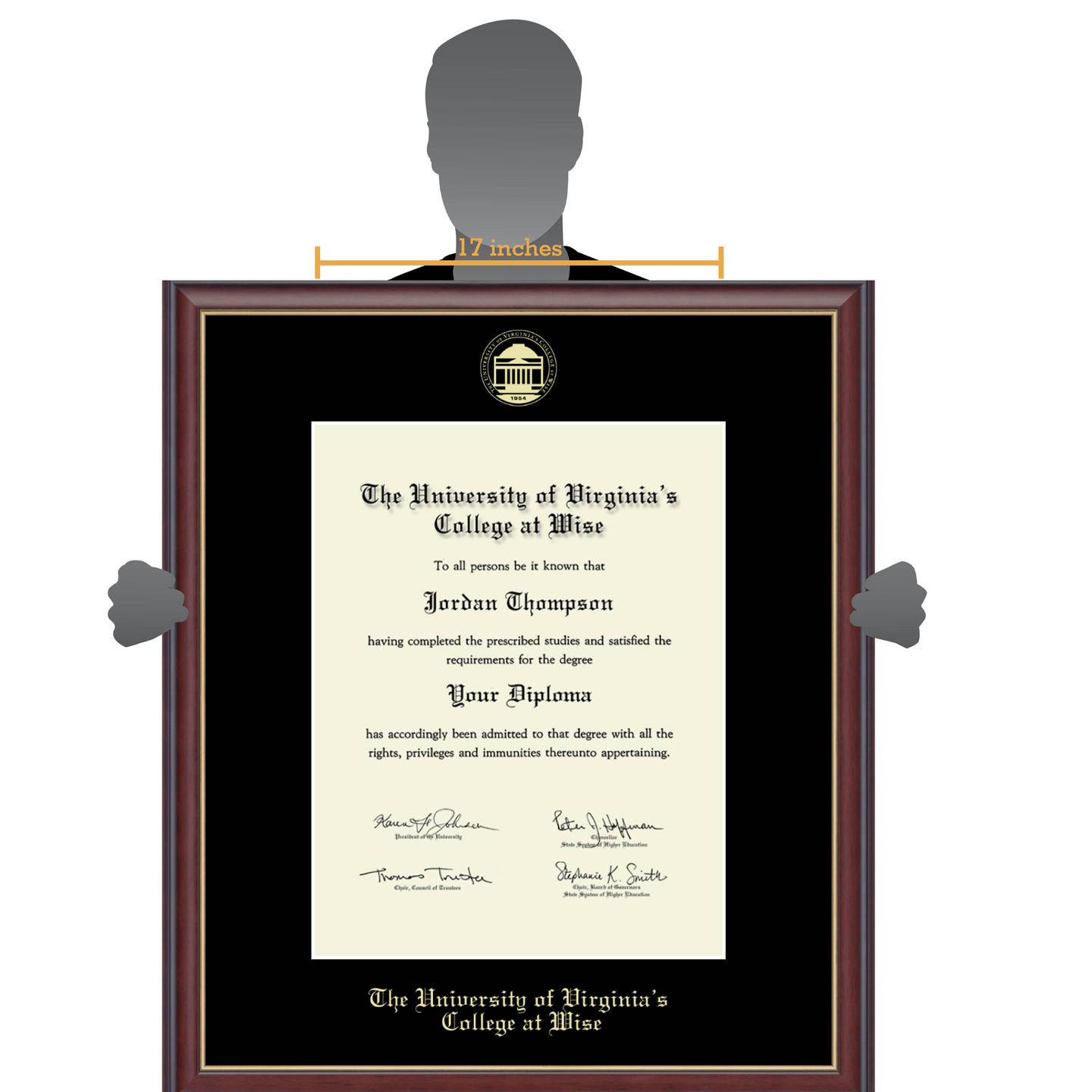 The University of Virginia's College at Wise Gold Embossed Diploma