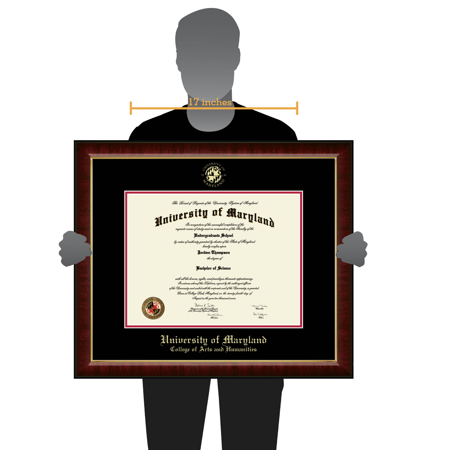 University of Maryland, College Park Gold Embossed Diploma Frame in