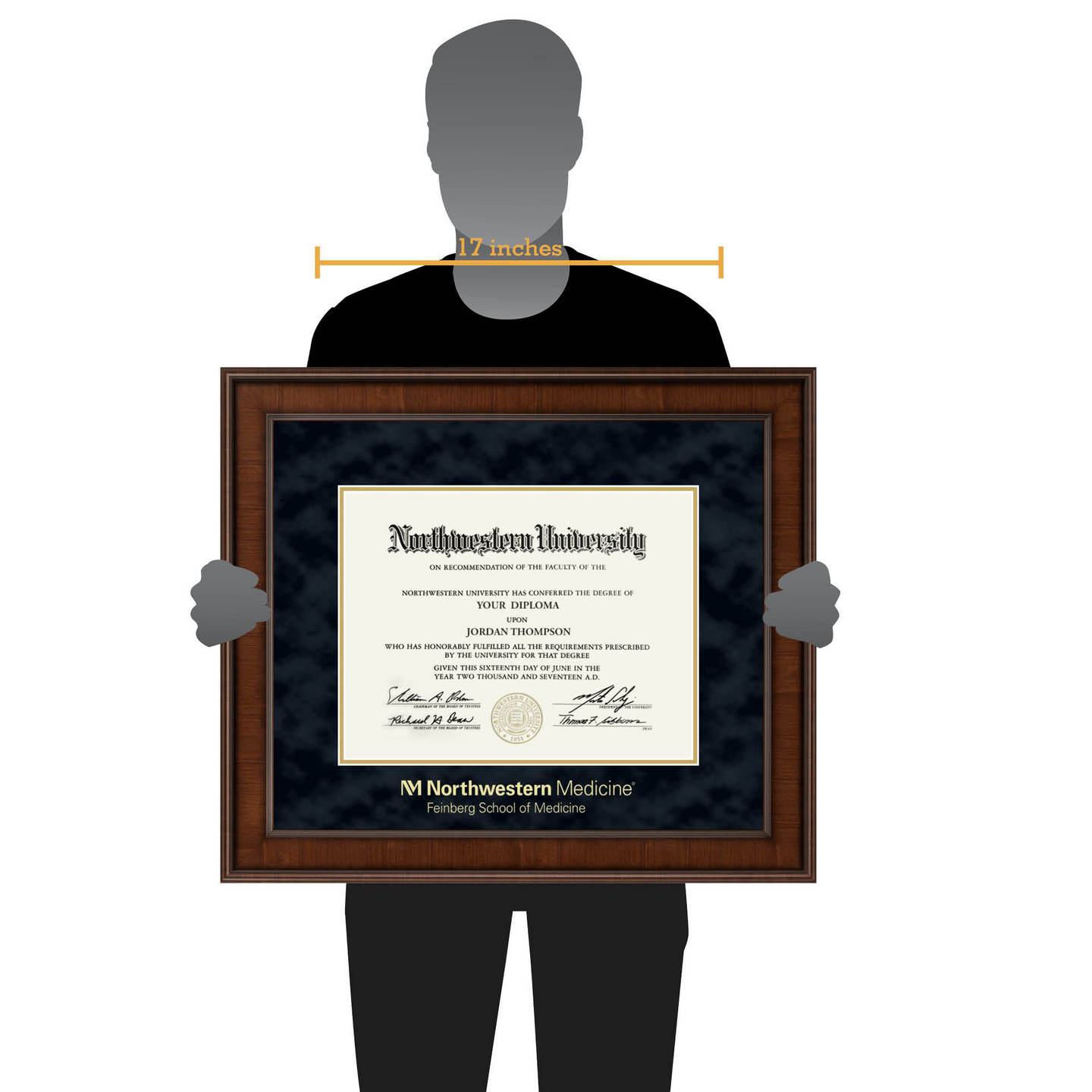 Northwestern University Gold Embossed Diploma Frame In Madison Item 