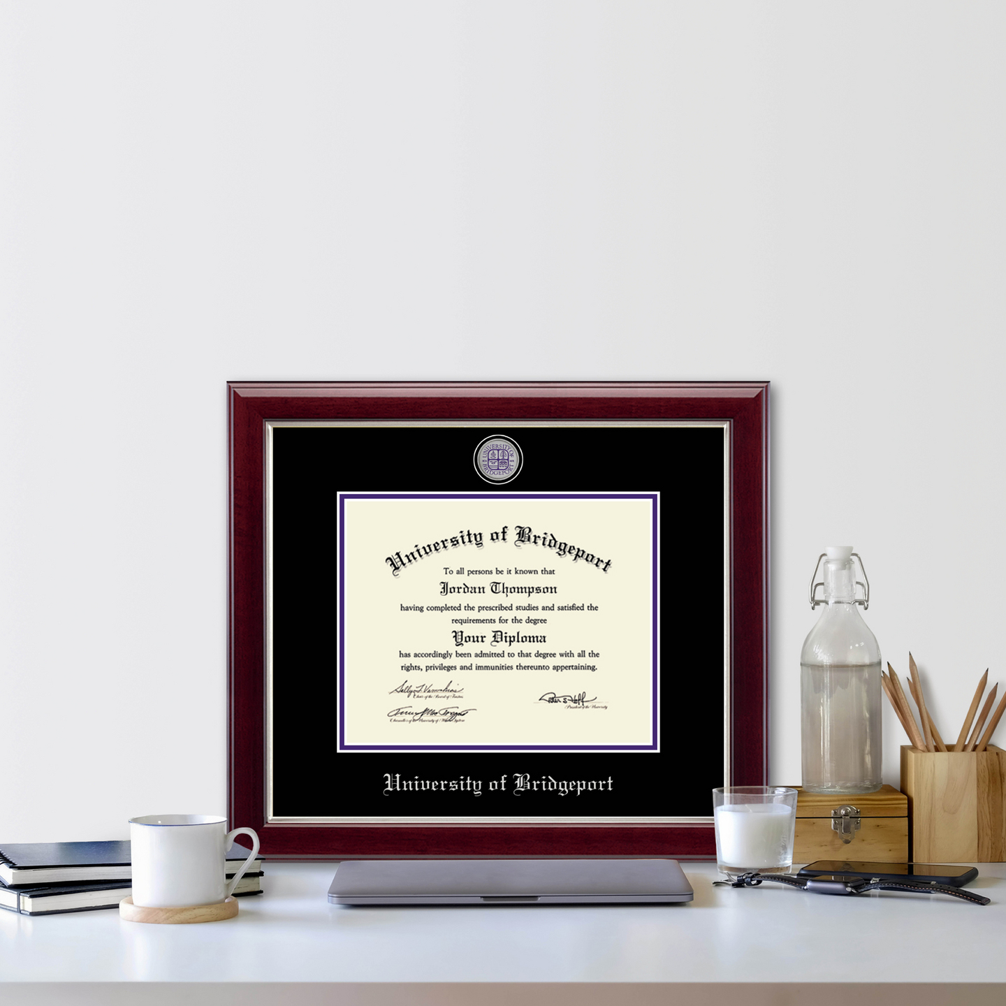 University of Bridgeport Masterpiece Medallion Diploma Frame in Gallery