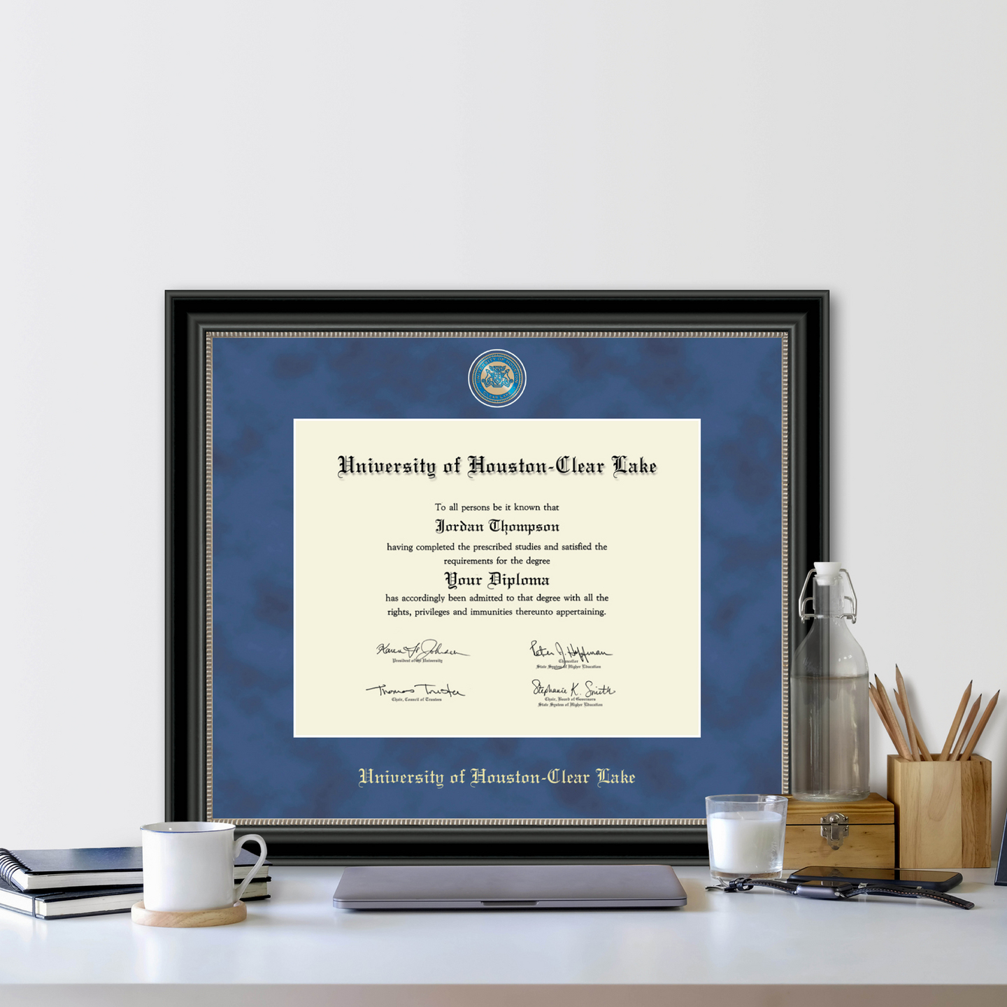 University of HoustonClear Lake Regal Edition Diploma Frame in Noir