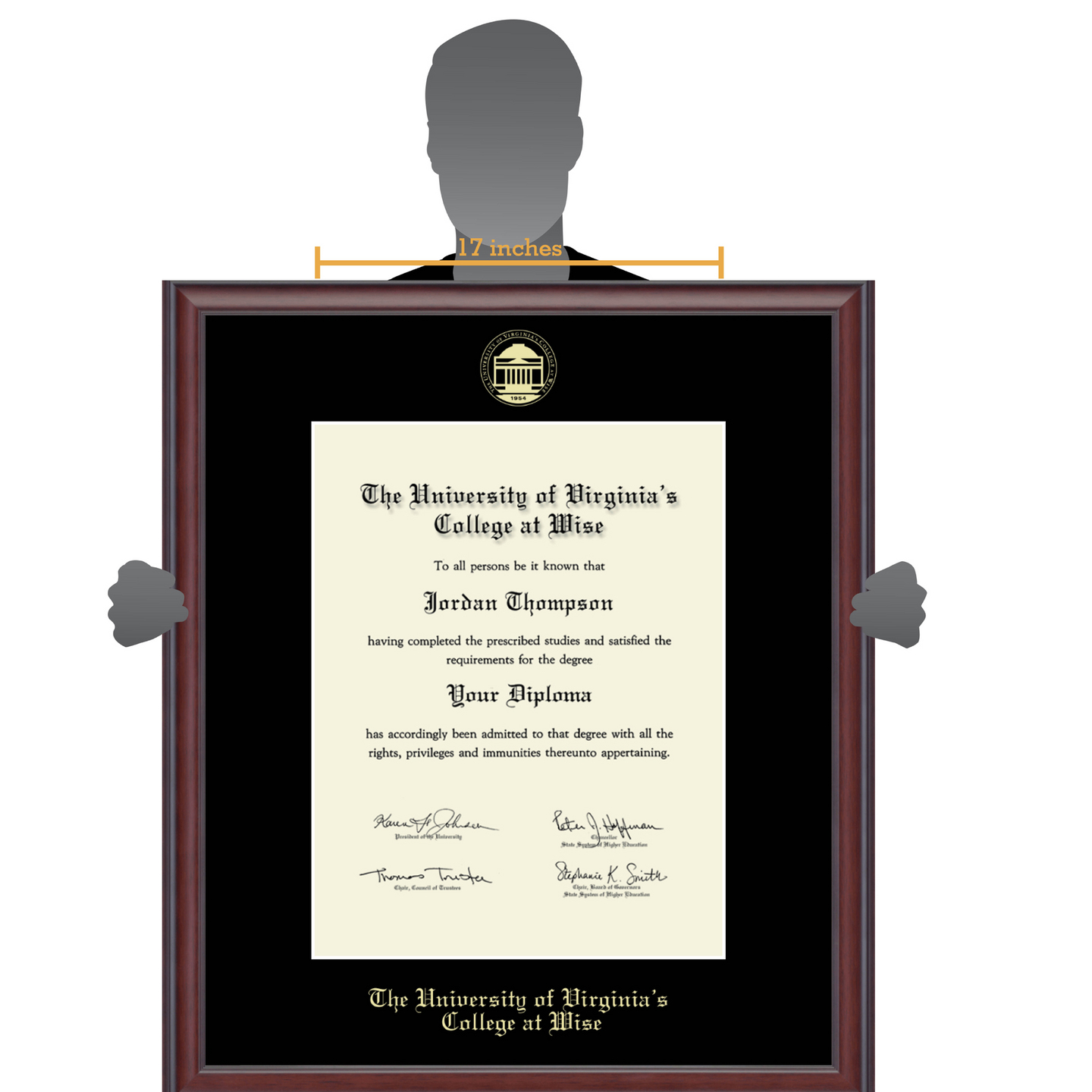 The University of Virginia's College at Wise Gold Embossed Diploma