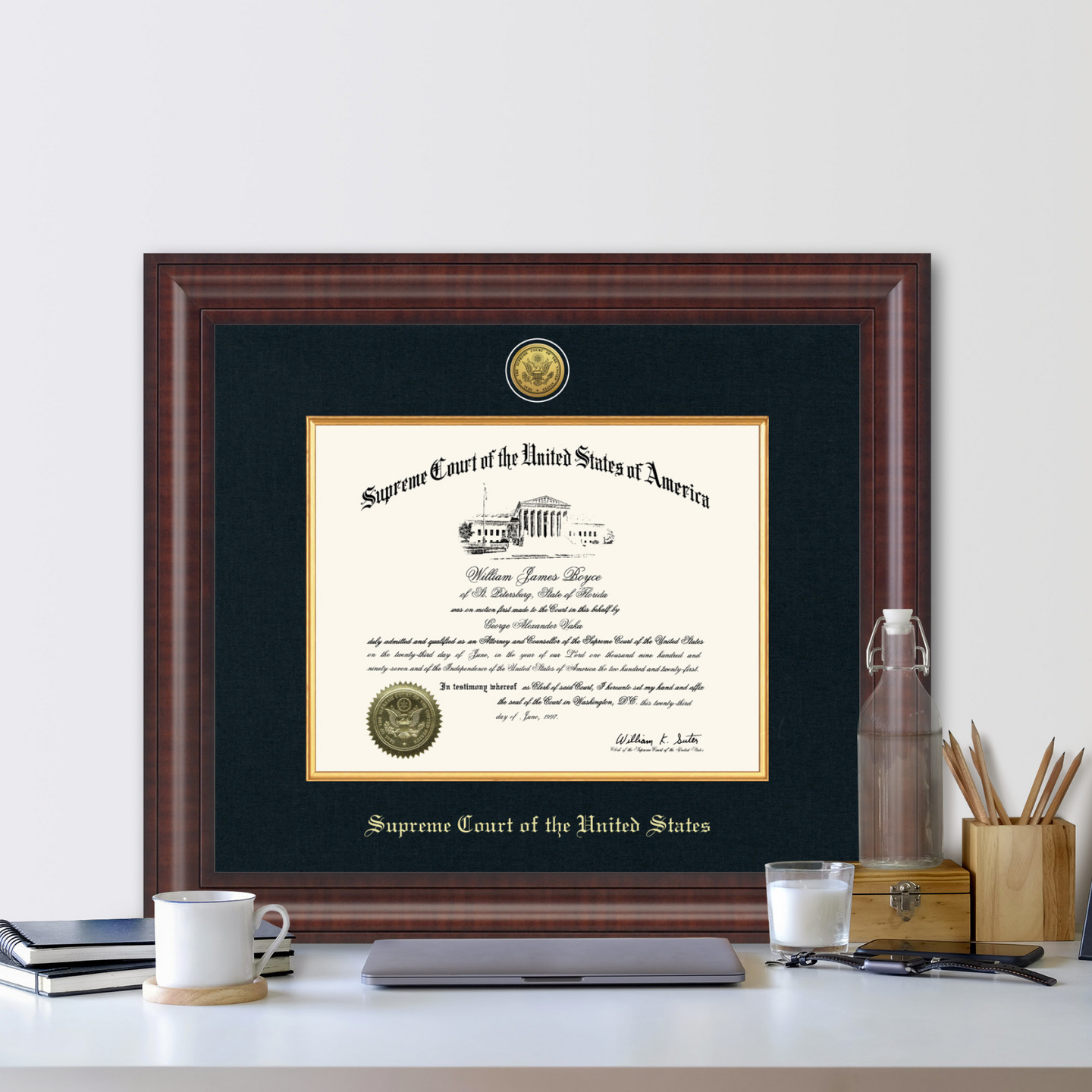 Supreme Court of the United States Presidential Gold Engraved