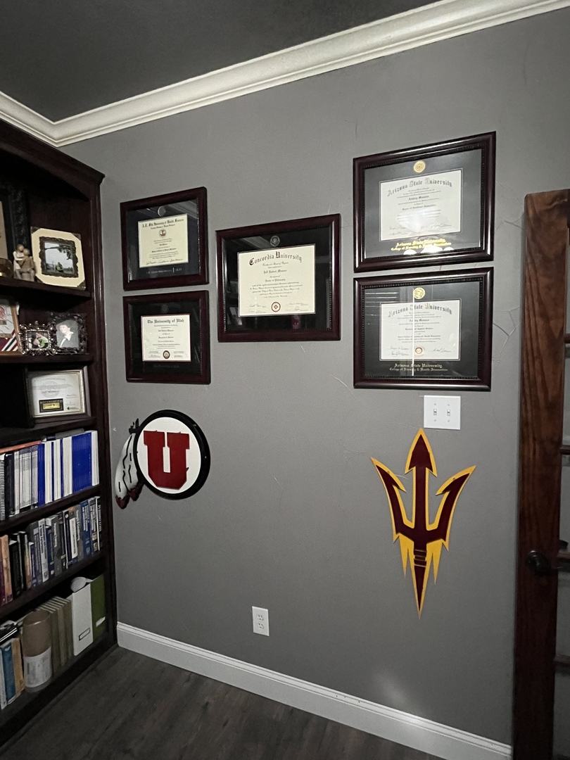 Arizona State University College of Nursing & Health Innovation diploma frame