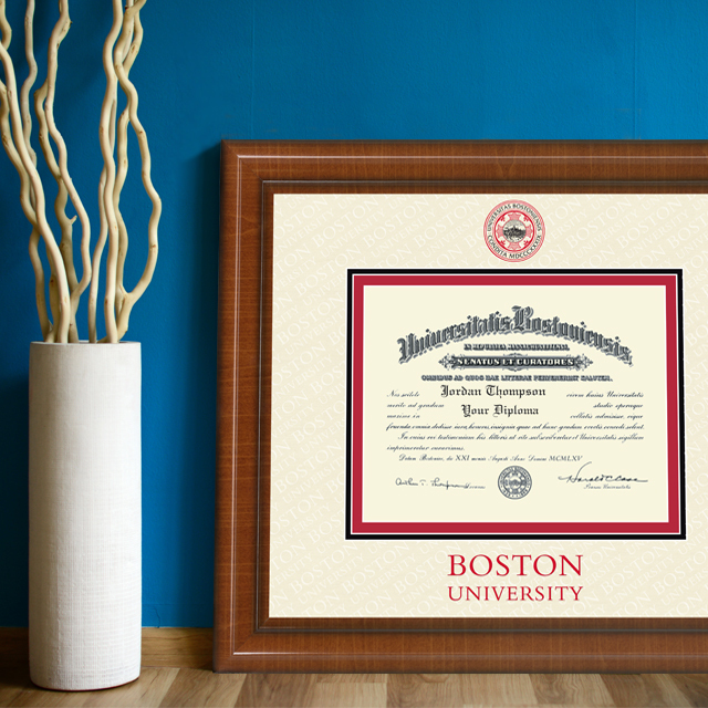Boston University Diploma Frame Boston College Church Hill Classics