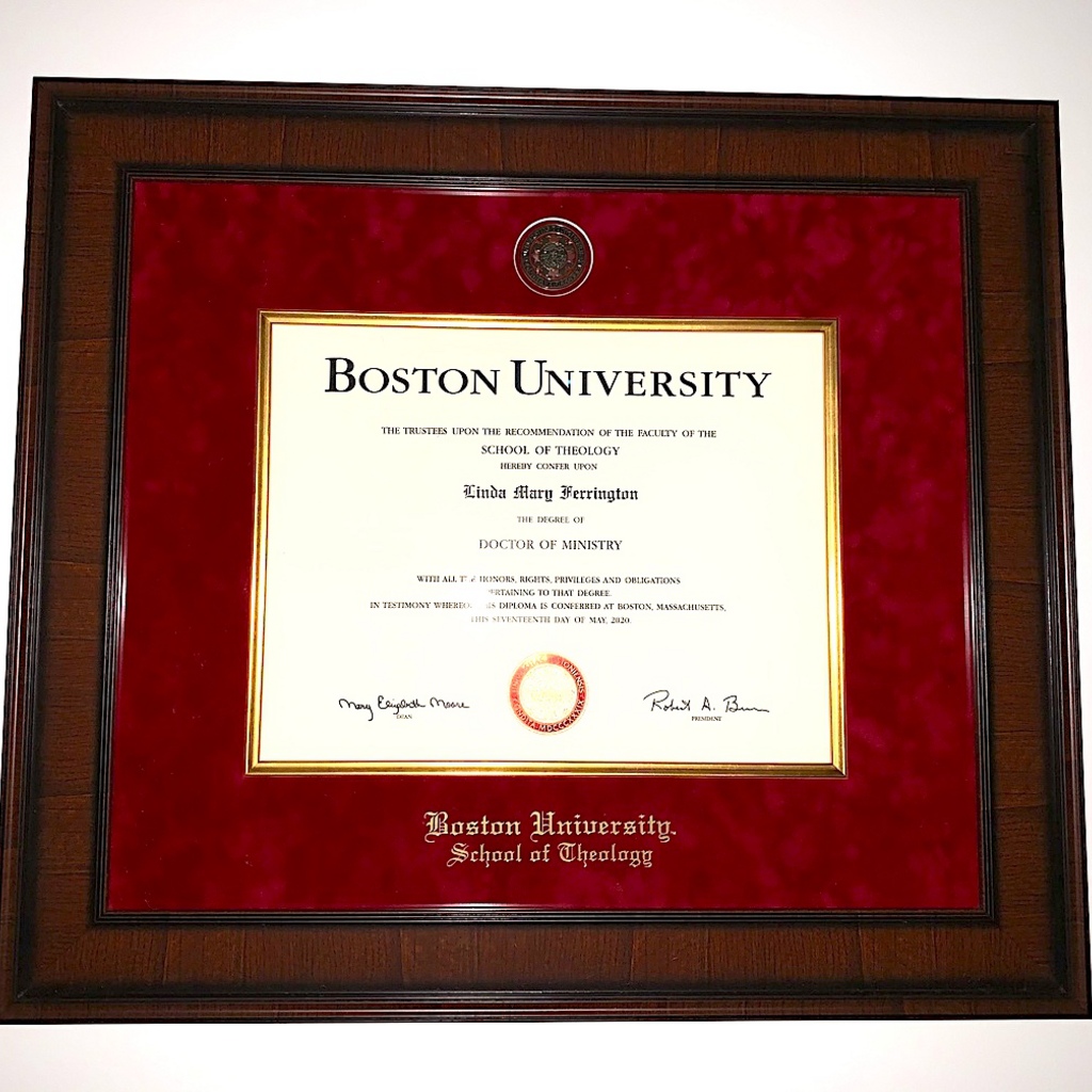 Boston University Diploma Frame Boston College Church Hill Classics