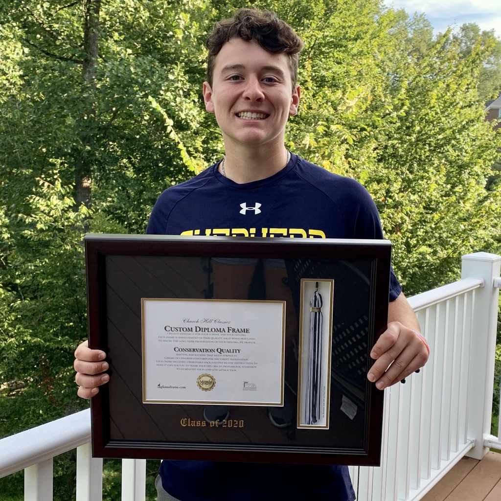 Class of 2020 diploma frame with tassel