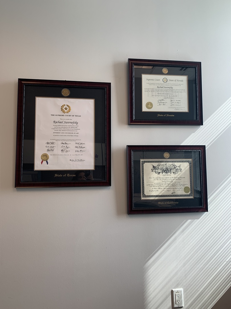 State of Texas Certificate Frame