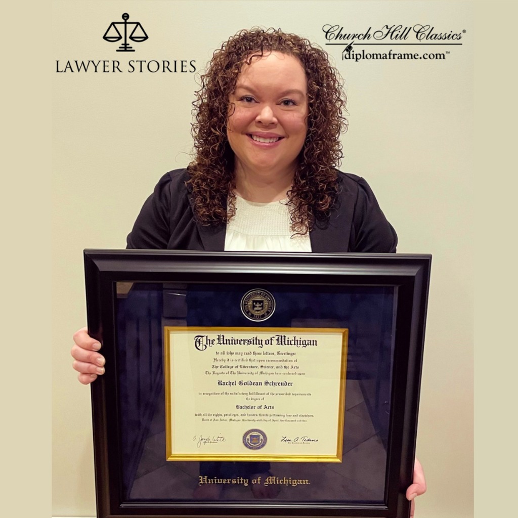 University of Michigan Presidential diploma frame