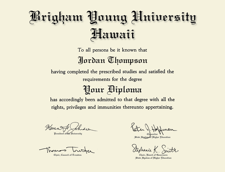 Century Gold Engraved Diploma Frame in Cordova Brigham Young