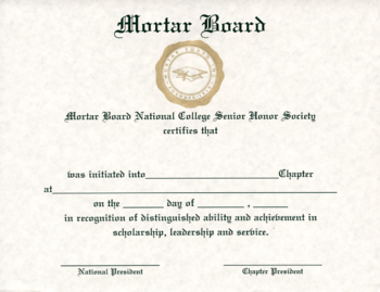 mortarboard honor society