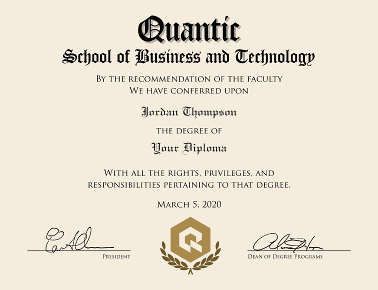 Presidential Edition Diploma Frame in Premier Quantic - Item