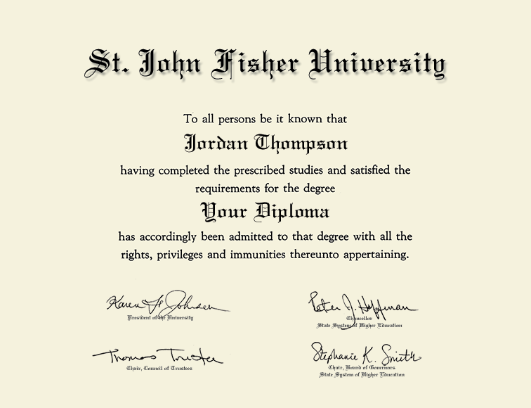 Icon in Light Champagne St. John Fisher University - Item
