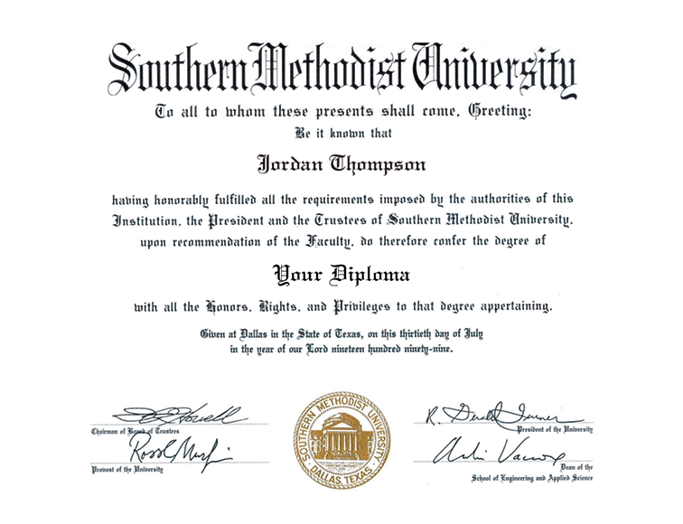 SMU diploma frame Southern Methodist University campus school picture degree certificate custom framing gift graduation hot plaque case document