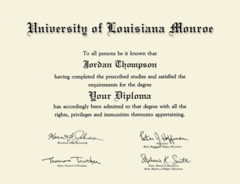 University of Louisiana Monroe Degree Framing Graduate Gift 
