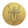 Gold Engraved Medallion