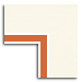 Textured Ivory / Bright Orange