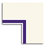 Textured Ivory / Deep Purple