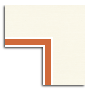 Textured Ivory / Bright Orange