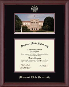 Missouri State University Campus Scene Edition Diploma Frame in Camby