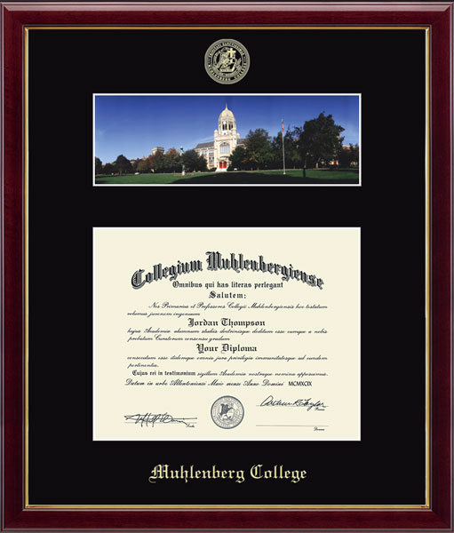 Muhlenberg College Campus Scene Diploma Frame in Galleria
