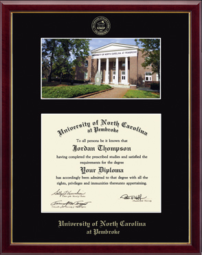 University of North Carolina at Pembroke Campus Scene Edition Diploma Frame in Galleria