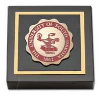 University of South Dakota Masterpiece Medallion Paperweight