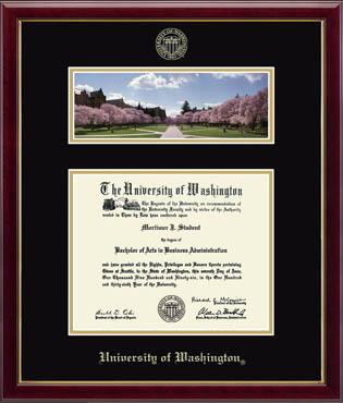 University of Washington Campus Scene Edition Diploma Frame in Galleria