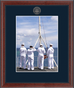 United States Merchant Marine Academy 5" x 7" - Embossed Photo Frame in Signet