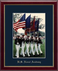 United States Naval Academy Gold Embossed Photo Frame in Galleria