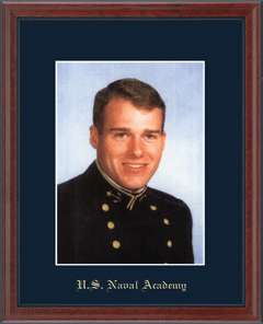 United States Naval Academy Gold Embossed Photo Frame in Signet