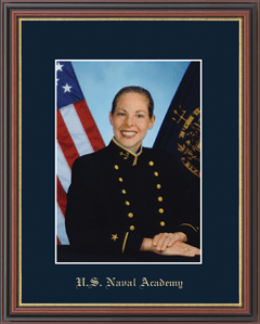 United States Naval Academy Gold Embossed Photo Frame in Williamsburg