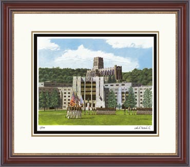 United States Military Academy Lithograph Frame - Framed Lithograph in Kensington Gold