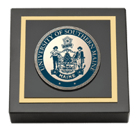 University of Southern Maine Masterpiece Medallion Paperweight