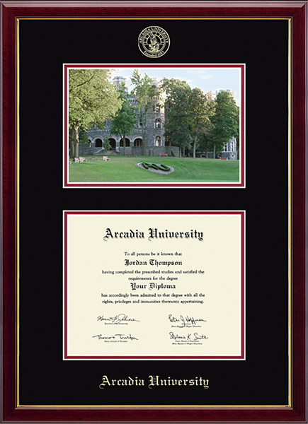 Arcadia University Campus Scene Diploma Frame in Galleria